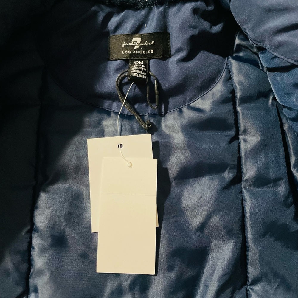 7 For All Mankind Kids Jacket - Navy Blue